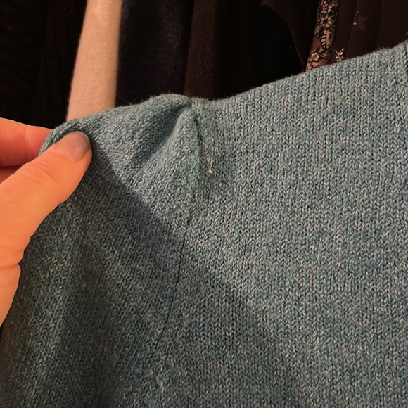 Teal Cardigan with Sparkly Buttons XS Loft - Picture 4 of 6